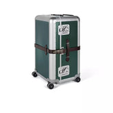 FPM X GLOBE TROTTER: BANK CENTENARY TRUNK ON WHEELS VULCANIZED FIBER | 